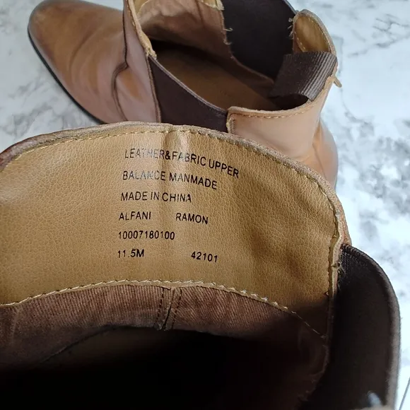 Men's Leather Alfani Leather Boots