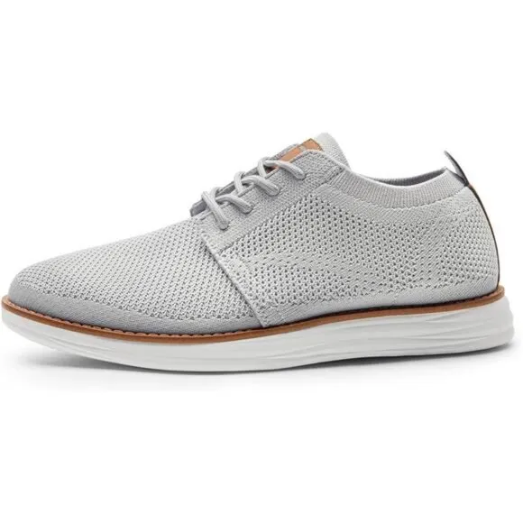 Men's Lightweight Knit Mesh Sneakers Breathable Lace-Up Casual Walking S…