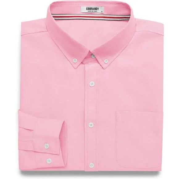 Mens Long Sleeve Button Down Shirt Casual Untucked Shirts for Men