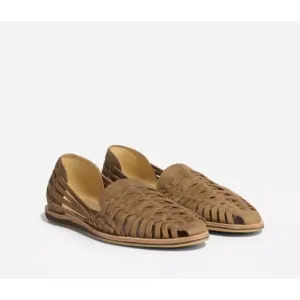 Men's Nisolo Huarache Brown Leather Loafers NEW