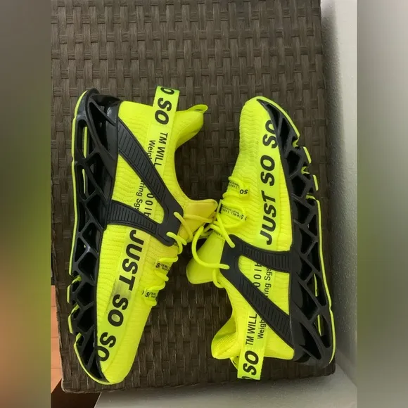 Mens Running Shoes Walking Non Slip Blade Type Sneakers