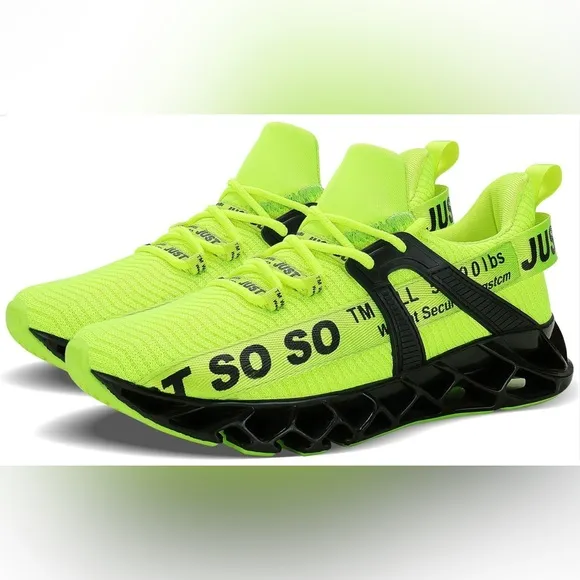 Mens Running Shoes Walking Non Slip Blade Type Sneakers