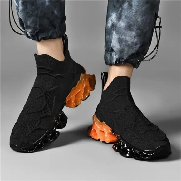 Men's Slip on Loafers Walking Blade Sneakers Mesh Trail Running Casual Athletic