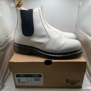 Mens SZ 10 | Women’s 11 Dr Martens 2976 White Smooth Leather Chelsea Boots 1997