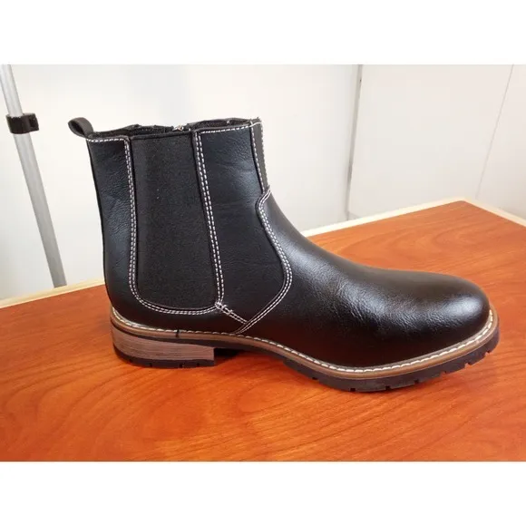 Men's‎ Vance Co. Black Pratt Chelsea Boot Size 9