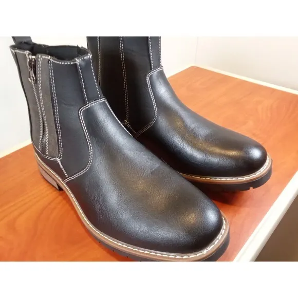 Men's‎ Vance Co. Black Pratt Chelsea Boot Size 9
