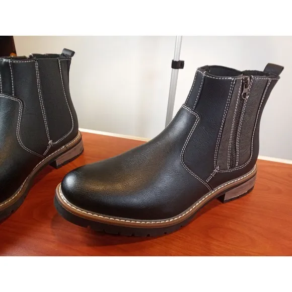 Men's‎ Vance Co. Black Pratt Chelsea Boot Size 9