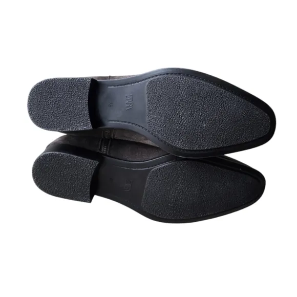Men's Zara Buckle Leather Suede Chelsea Boots
