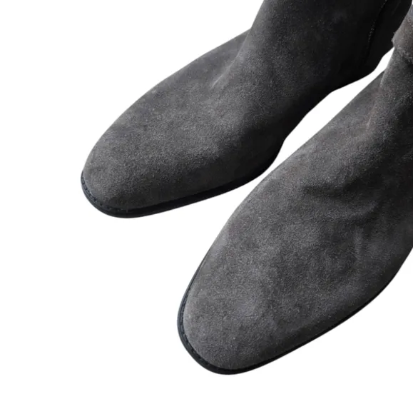 Men's Zara Buckle Leather Suede Chelsea Boots