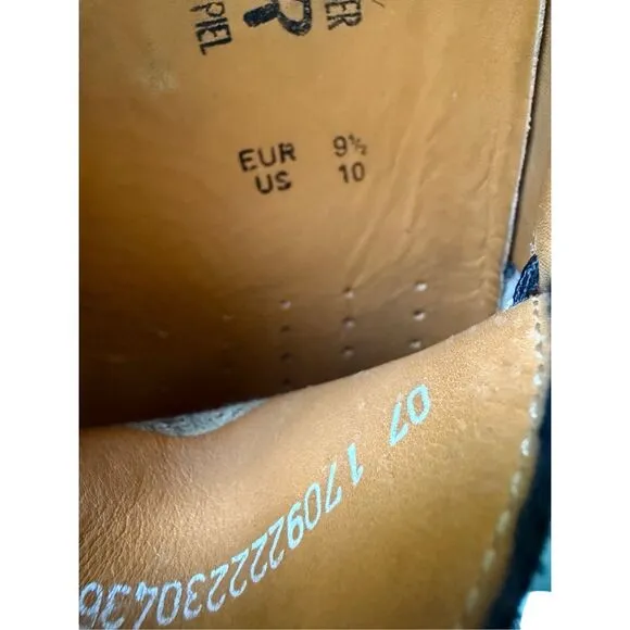 Mephisto Baduard Mens Black Cool Air Nubuck Leather Slip On Loafers Size 10