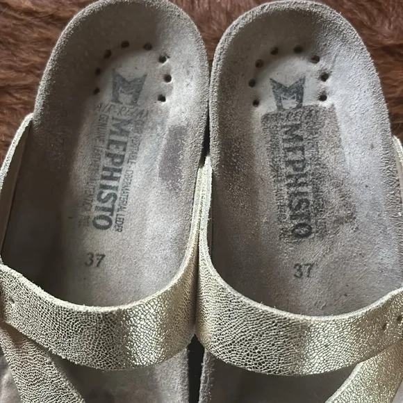 Mephisto Helen Leather Sandals Size 37 / Excellent
