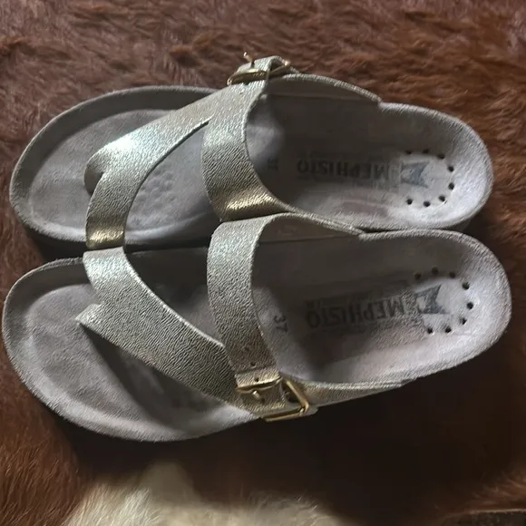 Mephisto Helen Leather Sandals Size 37 / Excellent