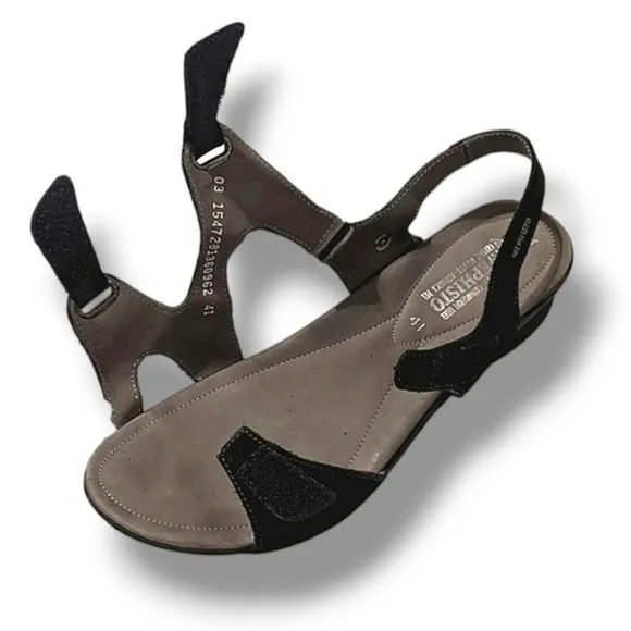 Mephisto Paska black leather luxury sandals 11