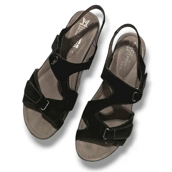 Mephisto Paska black leather luxury sandals 11