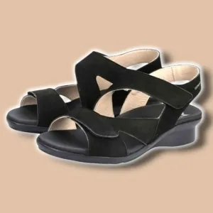 Mephisto Paska black leather luxury sandals 11