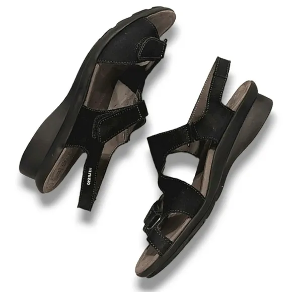 Mephisto Paska black leather luxury sandals 11