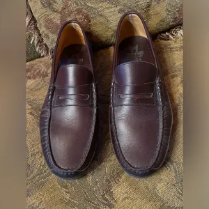 Mephisto penny boat loafers leather wine color retails $375 size 10