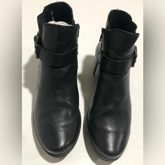 Mephisto Stefania Black Leather Booties