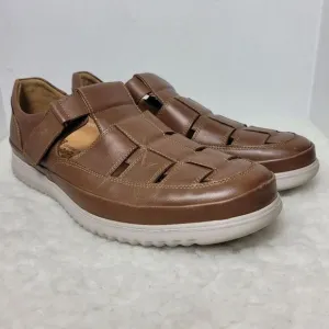 Mephisto Tarek Hazelnut Men's Size Fisherman Leather Brown Sandals
