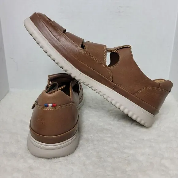 Mephisto Tarek Hazelnut Men's Size Fisherman Leather Brown Sandals