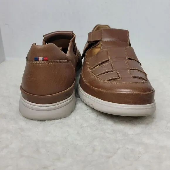 Mephisto Tarek Hazelnut Men's Size Fisherman Leather Brown Sandals