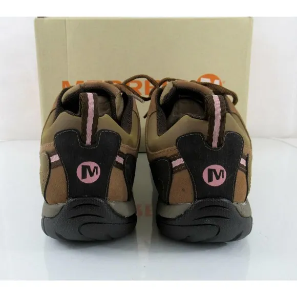 Merrell AZURA JAUNT Hiking Lace Up Sneaker Otter Brown Leather Size 9.5