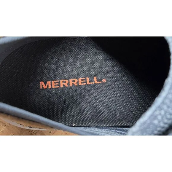 Merrell Gridway Moccasin Shoes‎ Mens 11.5 Knitted Lace Up Gray Vibram Sneakers