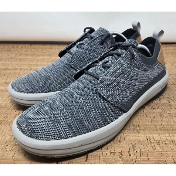 Merrell Gridway Moccasin Shoes‎ Mens 11.5 Knitted Lace Up Gray Vibram Sneakers