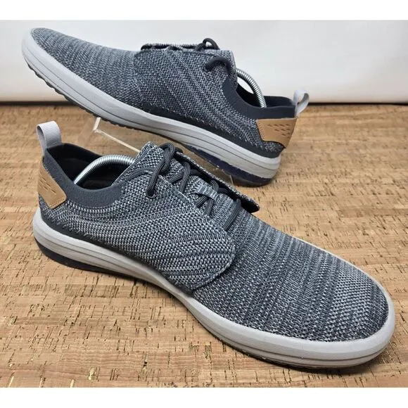 Merrell Gridway Moccasin Shoes‎ Mens 11.5 Knitted Lace Up Gray Vibram Sneakers