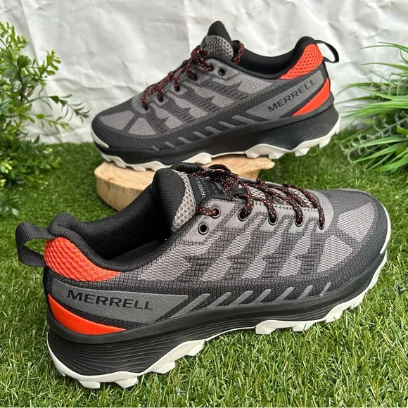 MERRELL MEN  Speed Eco$110.00 size 9.5 CHARCOAL/TANGERINE new ( store display)