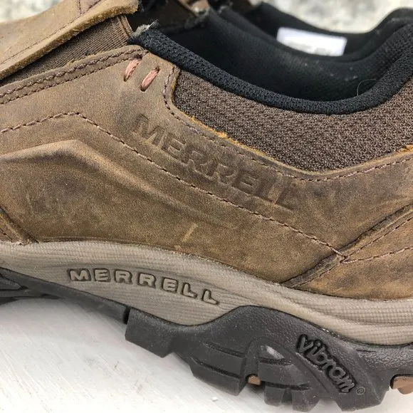 Merrell Men's Size 8 Moab Adventure Moc Brown Leather Outdoor Shoes J91837