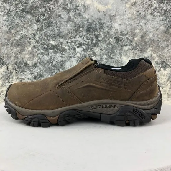 Merrell Men's Size 8 Moab Adventure Moc Brown Leather Outdoor Shoes J91837