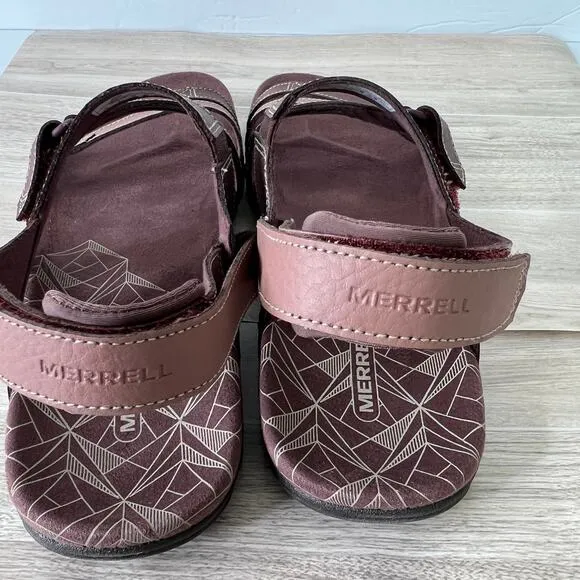 Merrell Sandspur Rose Convertible Sandals - Leather Sz 10