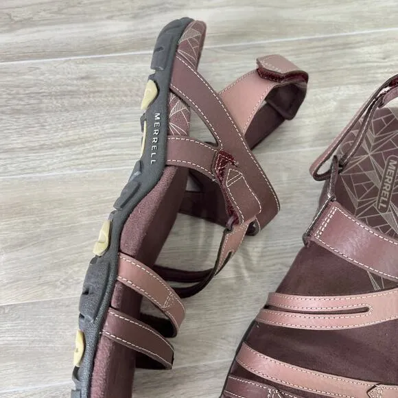 Merrell Sandspur Rose Convertible Sandals - Leather Sz 10