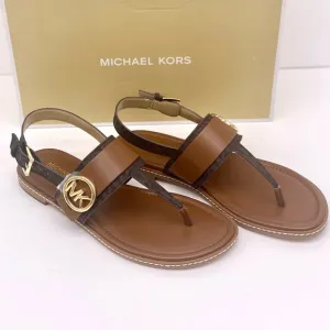 Michael Kors Carmen Thong Sandals Brown