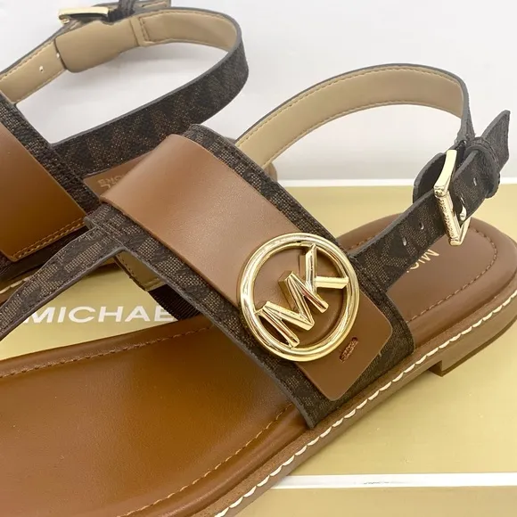 Michael Kors Carmen Thong Sandals Brown
