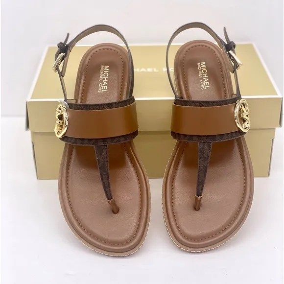 Michael Kors Carmen Thong Sandals Brown