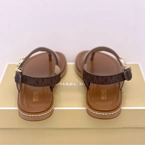 Michael Kors Carmen Thong Sandals Brown
