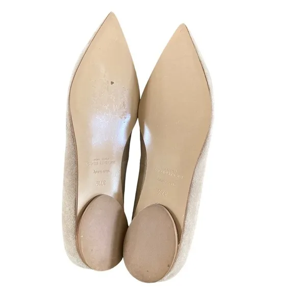 Michael Kors Collection Kallie Suede Lace Up Point Toe Ballet Flat NWOT