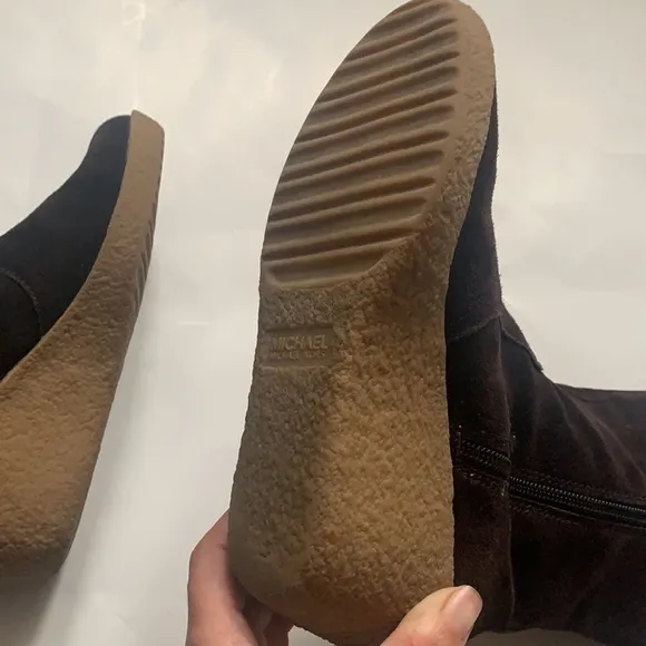 MICHAEL Kors Side Lace Up Detail Leather Boots