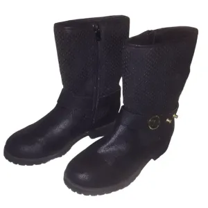 MICHAEL MICHAEL KORS Black &quot;Dahlia&quot; Net Boots Girl’s