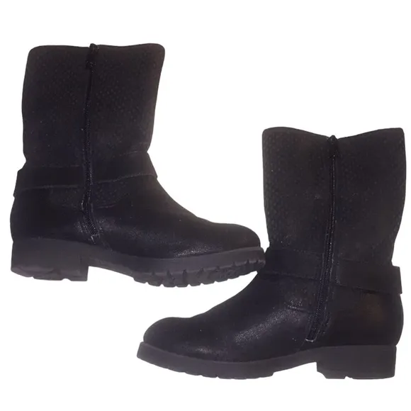 MICHAEL MICHAEL KORS Black &quot;Dahlia&quot; Net Boots Girl’s