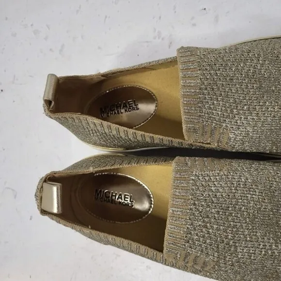 Michael Michael Kors Skyler Metallic Gold Slip-On Size 8.5M