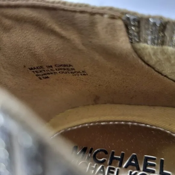Michael Michael Kors Skyler Metallic Gold Slip-On Size 8.5M