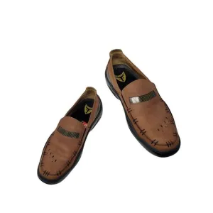Michael Toschi Mens Mach 8284 Leather Driving Loafers Brown Sz 9 CarbonLite