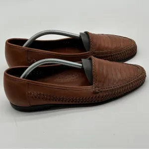 Michel Lazardi, Size 9.5 Brown Tahití Loafers, Driving Shoes. Tan.