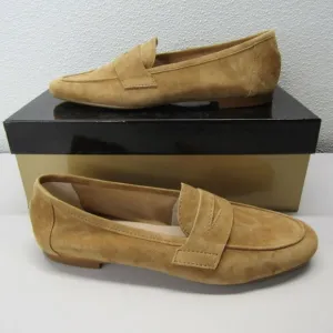 Michele Lopriore Womens Moccassin Camoscio Leather Lightweight Size 7