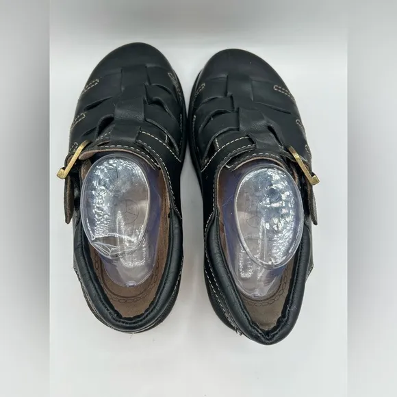 MIE RARE Dr Martens Sandals Mens Sz 11 Vintage Fisherman Black Chunky Y2K Grunge