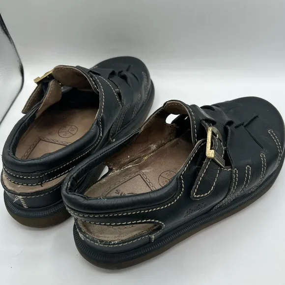 MIE RARE Dr Martens Sandals Mens Sz 11 Vintage Fisherman Black Chunky Y2K Grunge