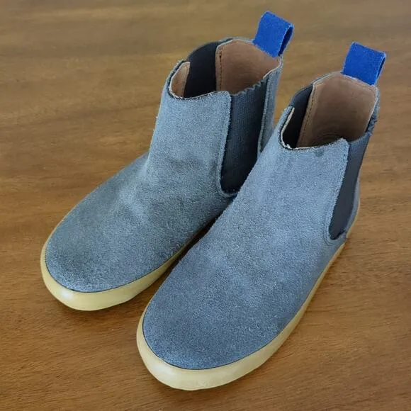 Mini Boden Grey Suede Chelsea Boots - Kids | Ankle boots| Size: euro 28 -  US 11